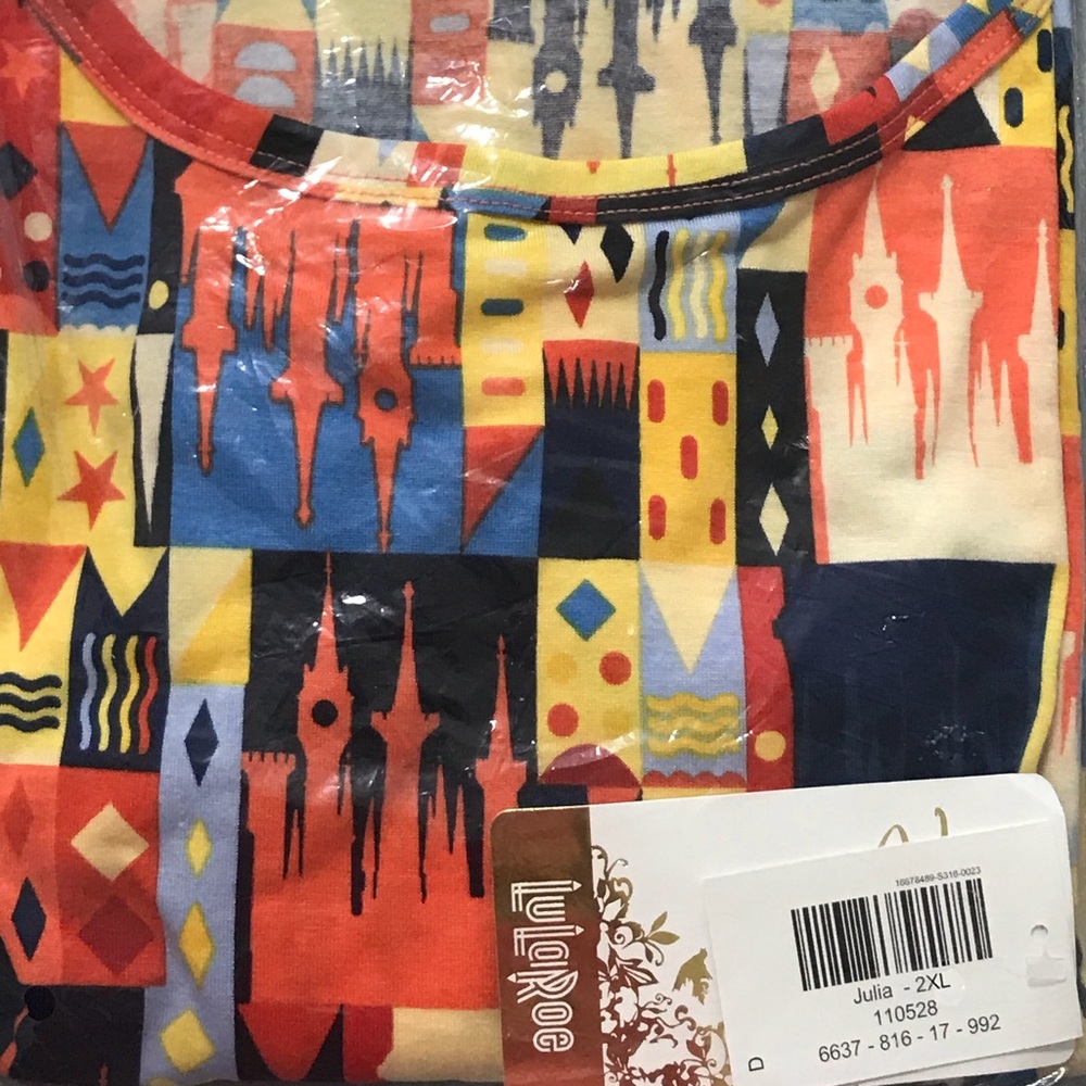 NWT 2x Lularoe Disney Princess Julia